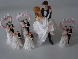 nib Groom Carrying Bride Figurine Wedding Cake Topper  