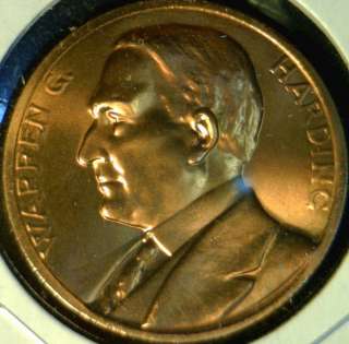   Harding US MINT INAUGURATED Commemorative Bronze Medal   Token   Coin