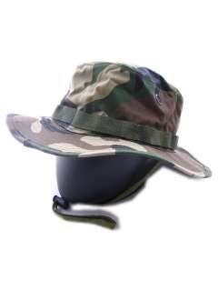 USMC US Marine Camo Woodland MILSPEC Boonie Hat Cap  