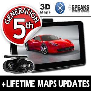 GPS Car Navigation Bluetooth wireless Reverse Camera  