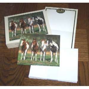 Boxed Note Cards   Horse   Pint Size Paints Design   Lang  