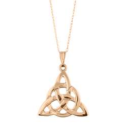 14k Yellow Gold Celtic Knot Necklace  