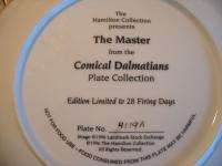 Hamilton Collection Dalmatians Porcelain Plate WOW  