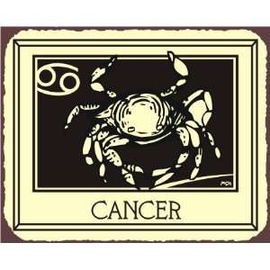 Cancer Zodiac Astrology Vintage Metal Art Retro Tin Sign 