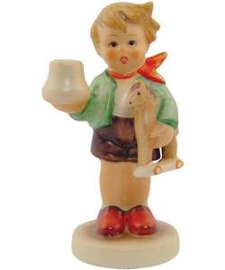 Hummel Boy with Horse Candleholder Figurine  