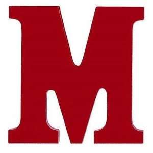  Letter M   Red
