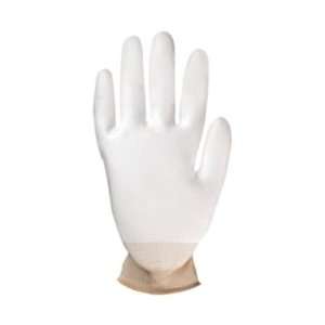  Sperian Poly Ctd Wht Xl 1/pr Flat Ctd Knit Nylon Glove 