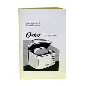  Sunbeam/Oster 102817 breadmaker instruction book. Kitchen 
