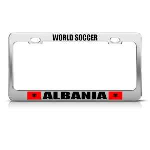  Albania Albanian Flag Sport Soccer license plate frame 