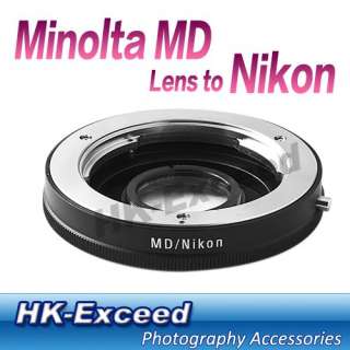 Adapter Mount Minolta MD Lens to Nikon DSLR(MD Nikon)  