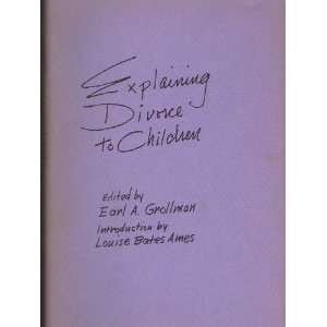 EXPLAINING DIVORCE TO CHILDREN GROLLMAN  Books