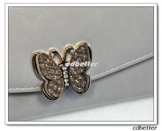 Beautiful bling bling rhinestone decor butterfly Womens favorite