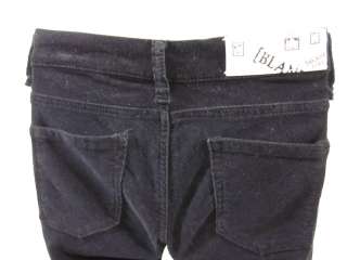 NWT BLANK Black Corduroy Skinny Pants Slacks Sz 25 $88  