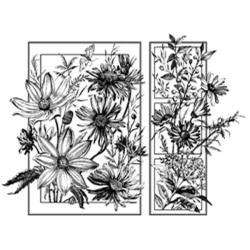 Magenta Summer Flowers Cling Stamps  