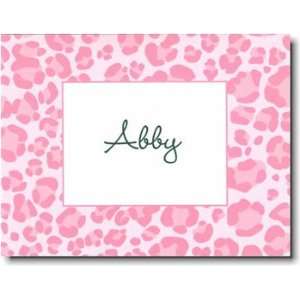   Note Personalized Stationery   Pink Leopard
