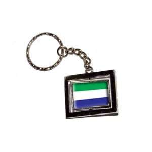  Sierra Leone Country Flag   New Keychain Ring Automotive