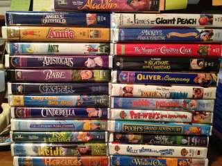 You Pick** Disney MGM WB Etc VHS Movies Many To Choose From **U Pick 