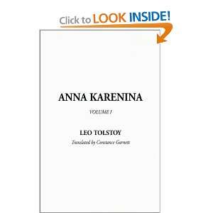 Anna Karenina, Volume I [Hardcover]