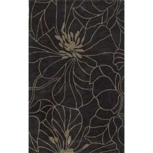  Kas Bali Floral Chic Charcoal Taupe 2816 8 X 10 Area Rug 