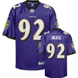 Haloti Ngata Jersey Reebok Purple Replica #92 Baltimore Ravens Jersey 