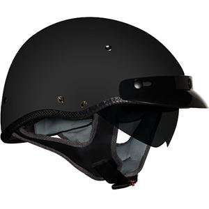  Vega XTV Half Helmet (Flat Black, X Small) Automotive