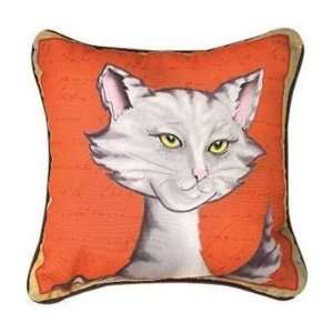 Purrfect Poses Decorative Gray Cat Pillow