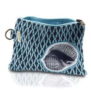  Saltbox Blue Lagoon Sea Shell Cosmetic Bag Beauty