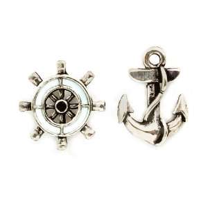  Pinup Navy Girl Anchor and Boat Wheel Earrings Everything 