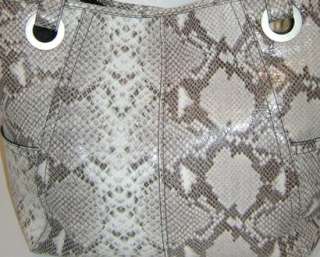 Fossil Hathaway Python Leather Tote NWT $128  