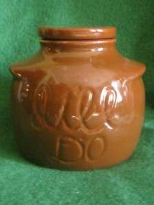 BROWN CERAMIC ITLL DO COOKIE JAR HOUSE OF WEBSTER  