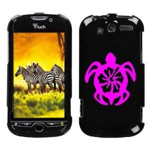  HTC MYTOUCH 4G PINK TURTLE ON A BLACK HARD CASE COVER 