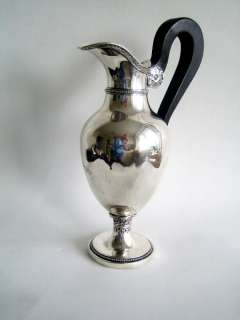 Antique 1814 1831 Belgium Silver Milk Creamer Pot Mascarons Empire 