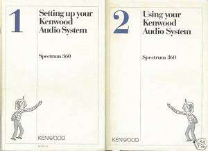 KENWOOD SPECTRUM 360 ORIGINAL OWNERS Manual FREE USA SH  