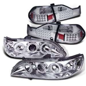   Accord Smoked Halo Projector Head Light+led Tail Lights Automotive