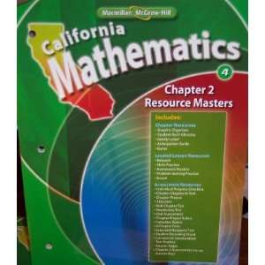   Resource Masters Grade 4 (California Mathematics, Math Connects