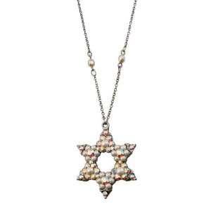 com Authentic Star of David Silver Plated Pendant Designed by Michal 