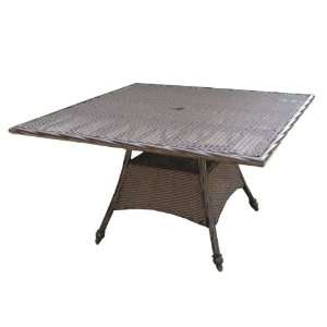  Longboat Key Sarasota Wicker 48 Square Dining Table with 