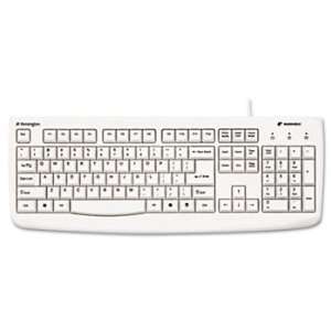  Pro Fit USB/PS2 Washable Keyboard, 104 Keys, White Camera 