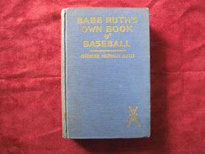 BASEBALL BOOK SIGNED BY BABE RUTH WITH PSA/DNA LETTER  