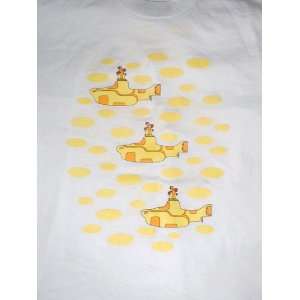  Beatles Yellow Submarines Large T Shirt 