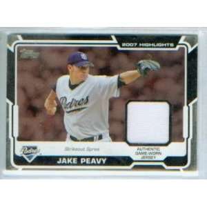  Peavy 2008 Topps Baseball 2007 Highlights ~ Strikeout Spree ~ Game 