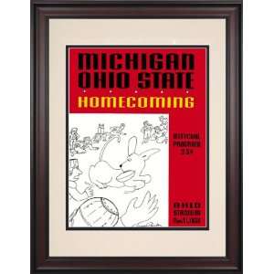 1936 Ohio State Buckeyes vs. Michigan Wolverines 10.5x14 Framed 
