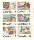 Canada MNH Sc 639a Postal Workers Bk of 6 Value $ 5.00