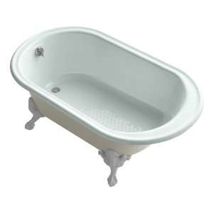 Kohler K 710 A FE Iron Works Historic Bath with Almond Exterior, Frost