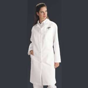  Ladies Full Length Lab Coat White Medium 