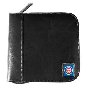 Chicago Cubs Black Square Leather CD Case  Sports 