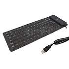 usb 2 0 silicone roll up foldable pc computer keyboard