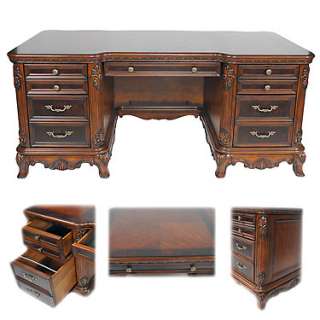   Executive Presidents Office DESK Hand Carved NEW home computer  
