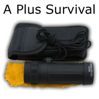 Monocular and Carrying Case for Survival Kits 8 x 21  