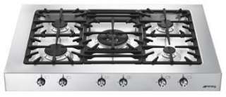SMEG PS9RU3 36 GAS STAINLESS STEEL COOKTOP  